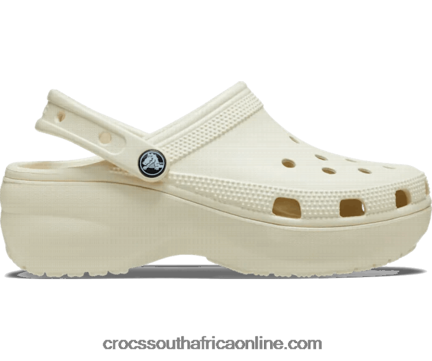 Women Classic Platform Clog Bone Crocs FBL6TX127