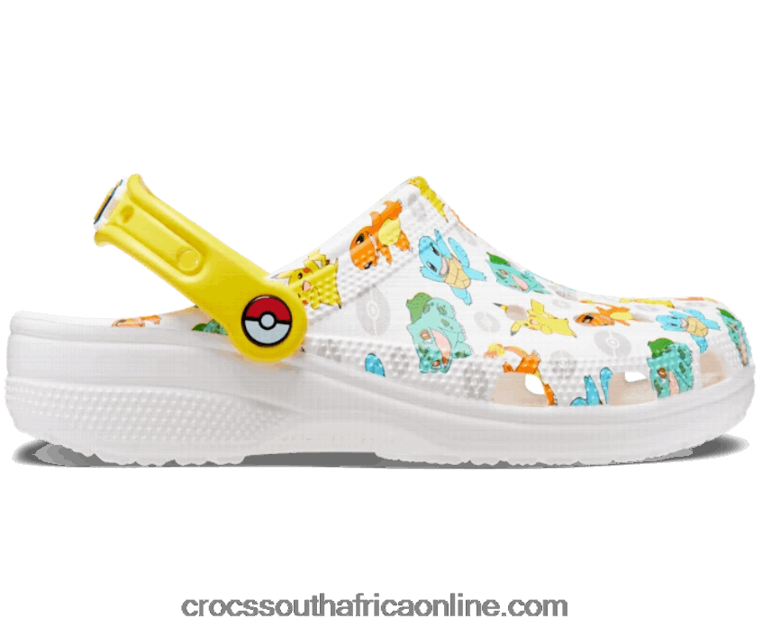 Women Classic Pokemon Ii Clog White/Multi Crocs FBL6TX213