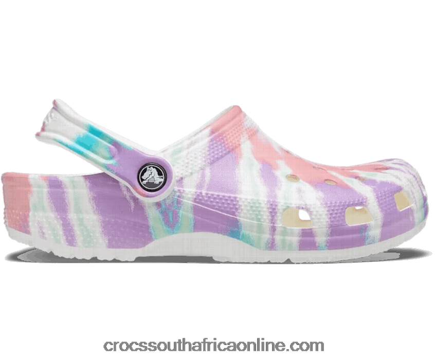 Women Classic Tie-Dye Graphic Clog Fresco/Multi Crocs FBL6TX272