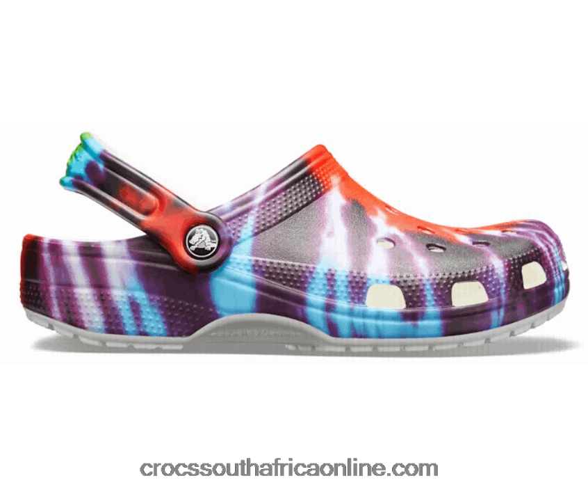 Women Classic Tie-Dye Graphic Clog Multi Crocs FBL6TX270