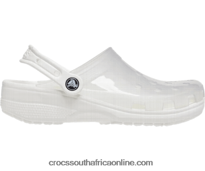 Women Classic Translucent Clog White Crocs FBL6TX112