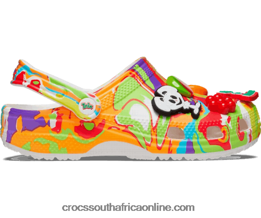 Women Classic Trix Clog White/Multi Crocs FBL6TX150