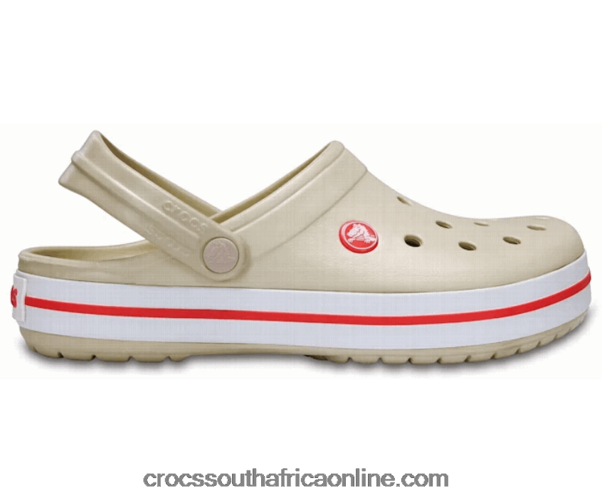 Women Crocband Clog Stucco/Melon Crocs FBL6TX69
