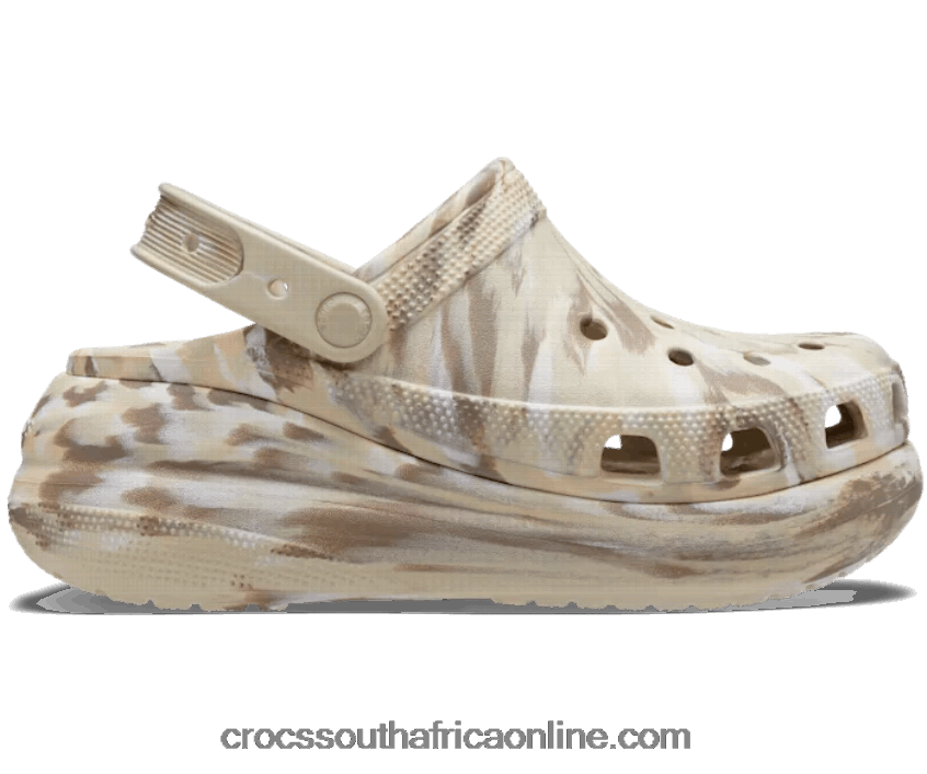 Women Crush Marbled Clog Bone/Multi Crocs FBL6TX147