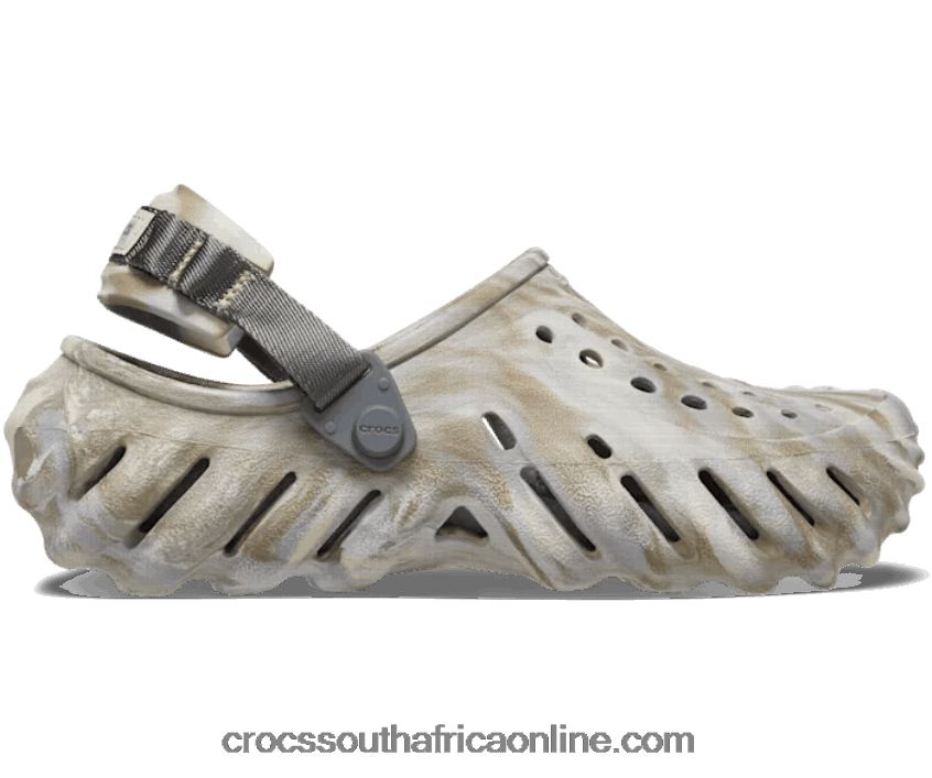 Women Echo Marbled Clog Bone/Multi Crocs FBL6TX88