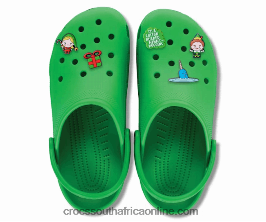 Women Elf Clog Pack Black Crocs FBL6TX160