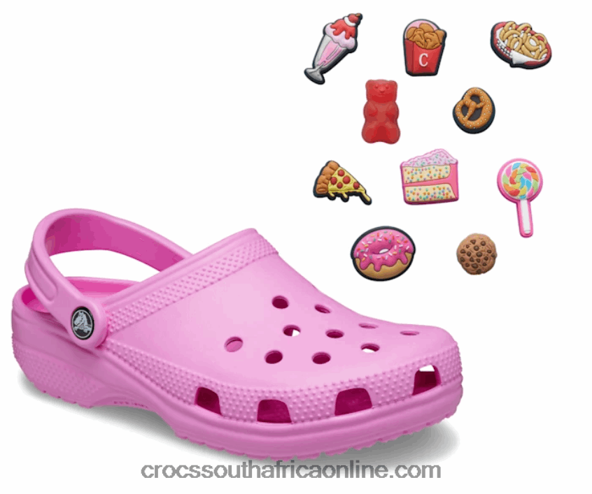 Women Food Lover Pack Taffy Pink Crocs FBL6TX290