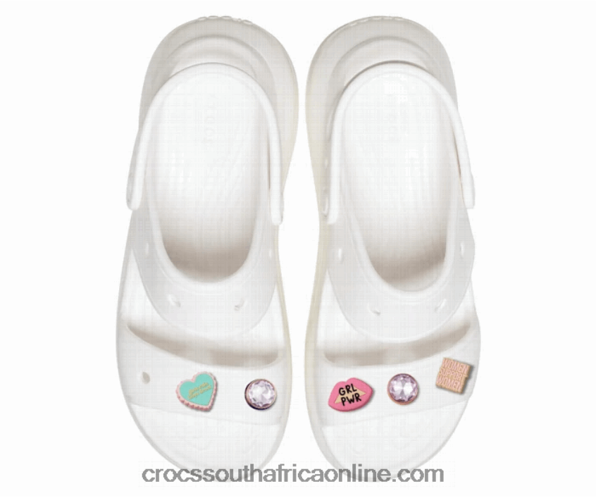 Women International Womens Day Bundle Pack White Crocs FBL6TX1260