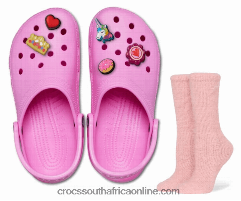 Women Light Up Girly Pack Taffy Pink Crocs FBL6TX38