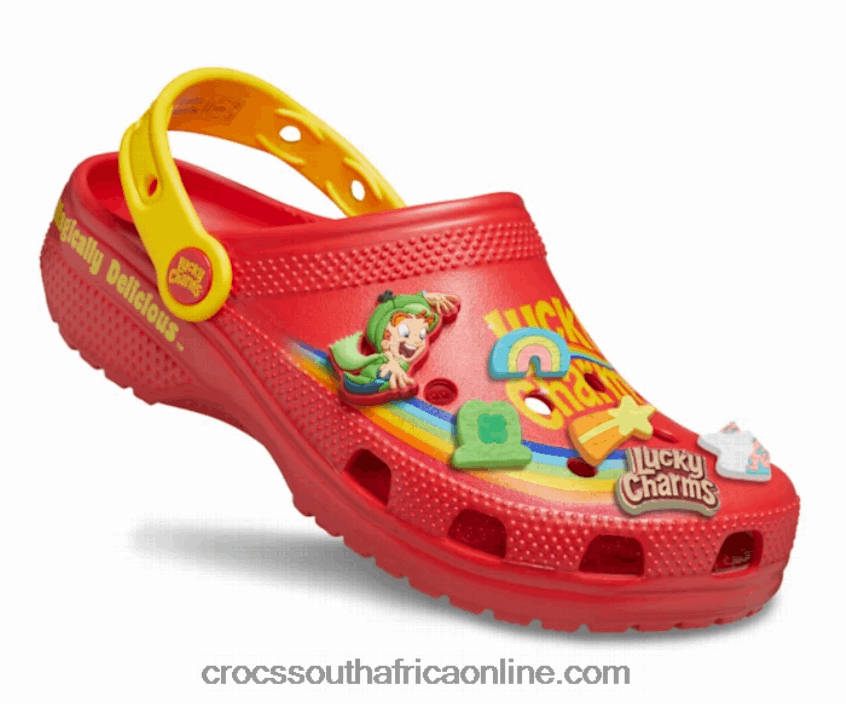 Women Lucky Charms X Crocs Pack Red Crocs FBL6TX31