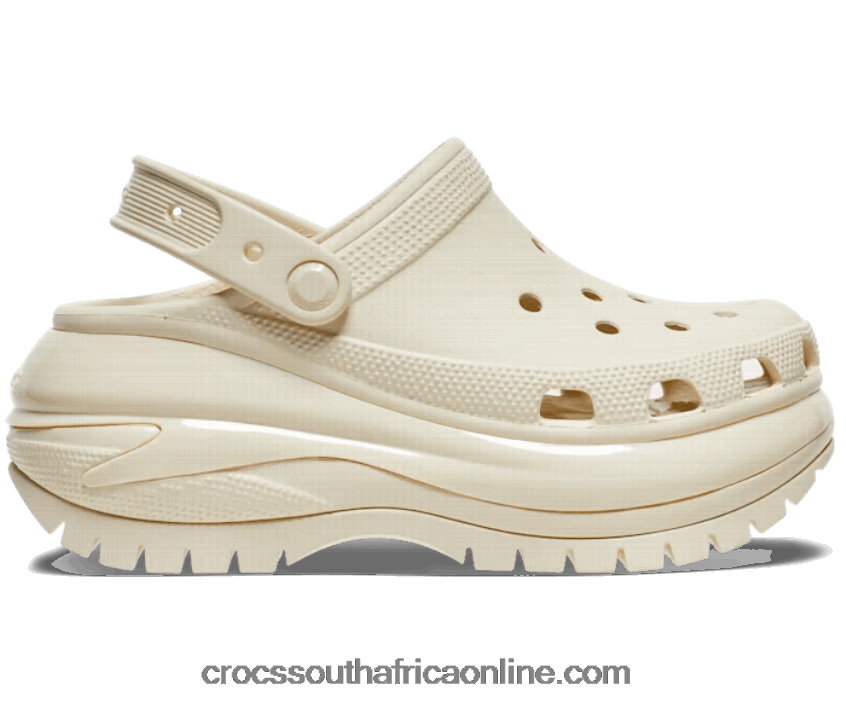 Women Mega Crush Clog Bone Crocs FBL6TX106