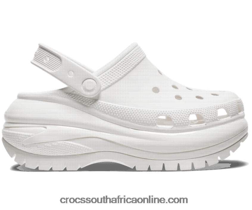 Women Mega Crush Clog White Crocs FBL6TX105