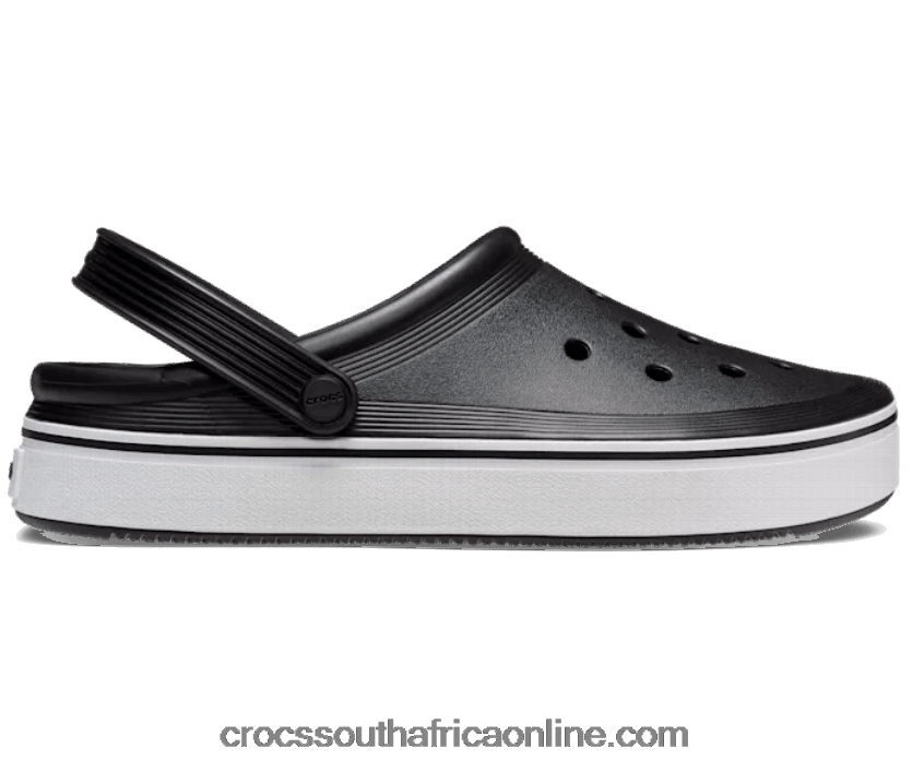 Women Off Court Clog Black Crocs FBL6TX95