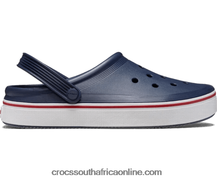 Women Off Court Clog Navy Crocs FBL6TX98
