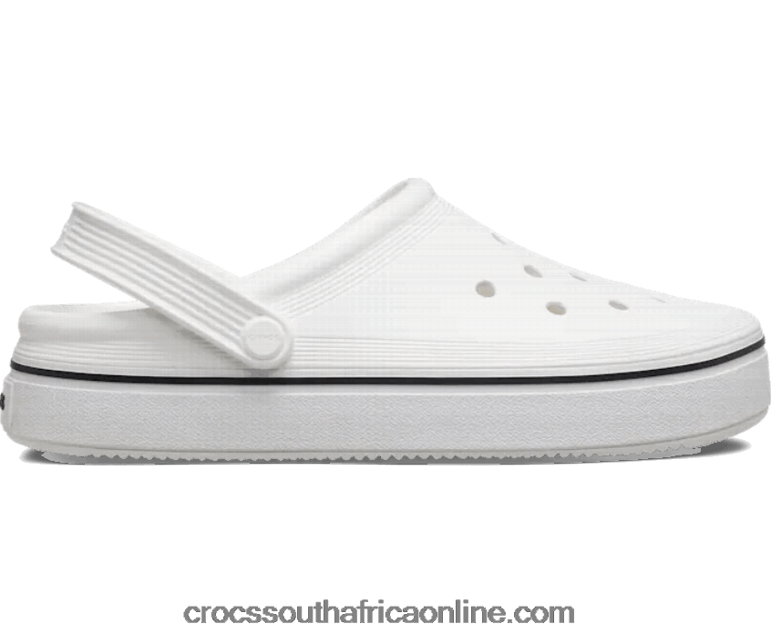 Women Off Court Clog White Crocs FBL6TX97