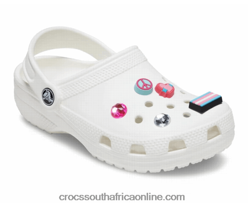 Women Pride Transgender Pack White Crocs FBL6TX274