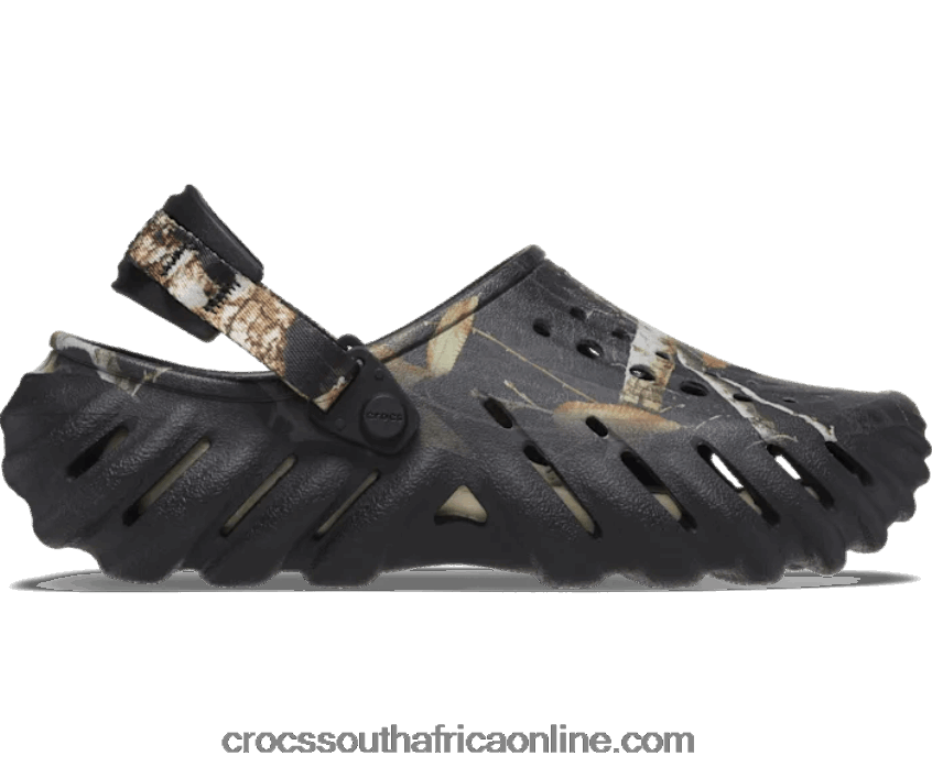 Women Realtree Edge Echo Clog Black Crocs FBL6TX151