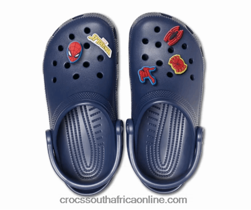 Women Spider-Man Pack Navy Crocs FBL6TX41
