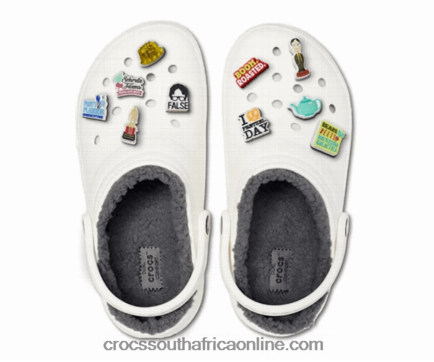 Women The Office Pack White/Grey Crocs FBL6TX40