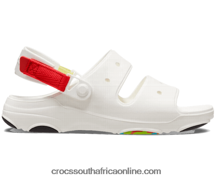 Women All-Terrain Sandal White/Multi Crocs FBL6TX521