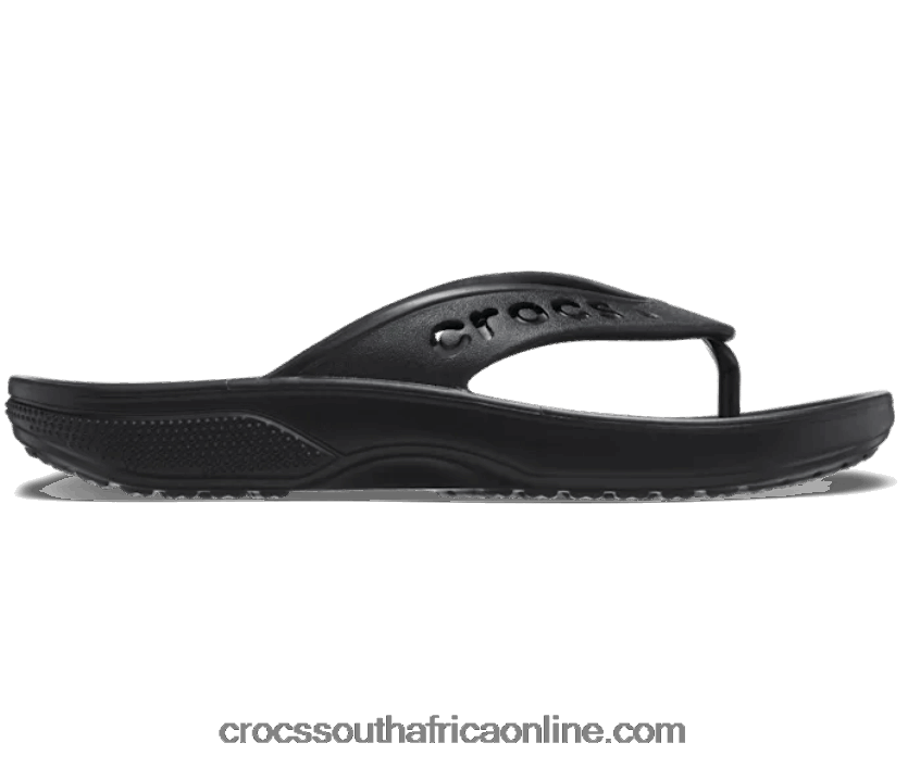 Women Baya Ii Flip Black Crocs FBL6TX391