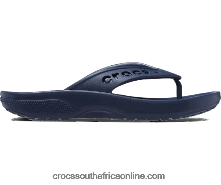 Women Baya Ii Flip Navy Crocs FBL6TX393