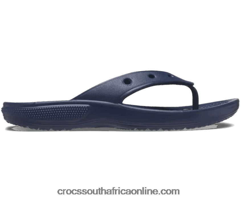 Women Classic Flip Navy Crocs FBL6TX434
