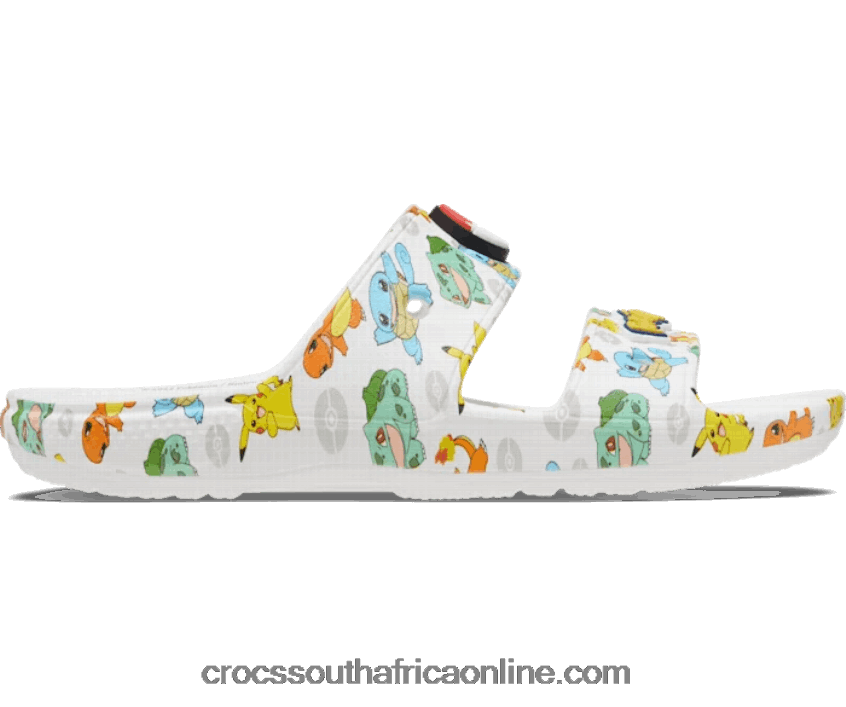 Women Classic Pokemon Sandal White/Multi Crocs FBL6TX214
