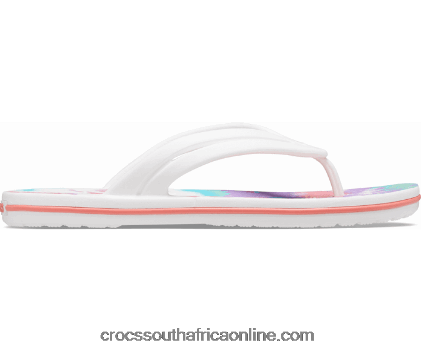 Women Crocband Tie-Dye Flip Fresco/Multi Crocs FBL6TX577