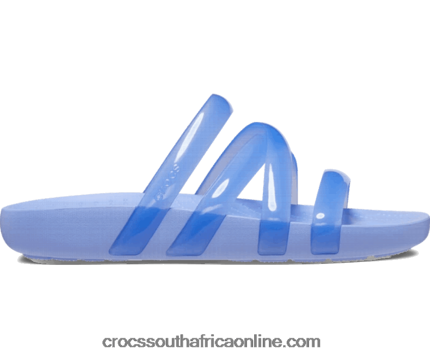 Women Splash Glossy Strappy Sandal Moon Jelly Crocs FBL6TX382