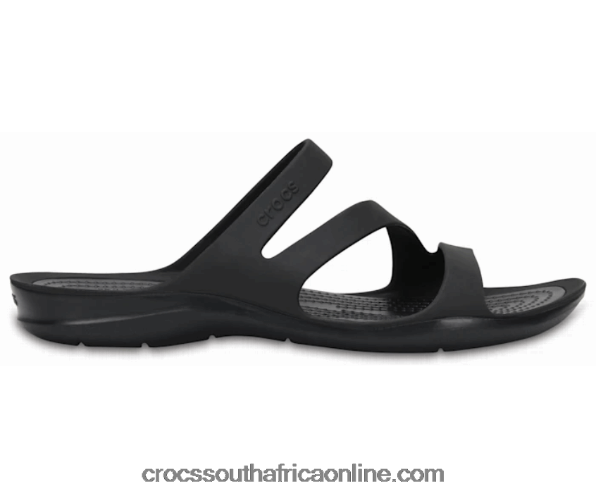 Women Swiftwater Sandal Black Crocs FBL6TX578