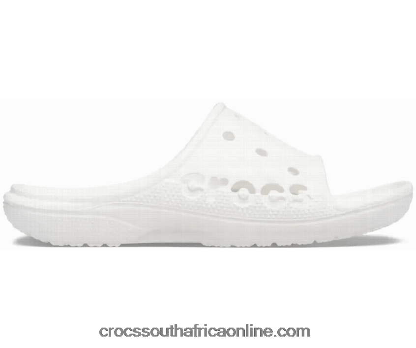 Women Baya Slide White Crocs FBL6TX438