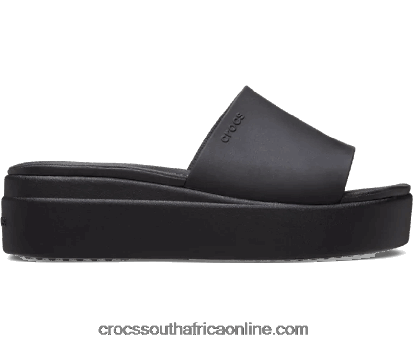 Women Brooklyn Slide Black Crocs FBL6TX355