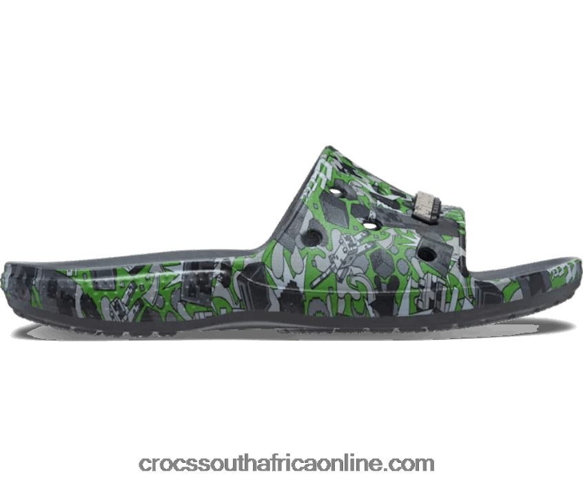 Women Classic Minecraft Slide Multi Crocs FBL6TX384