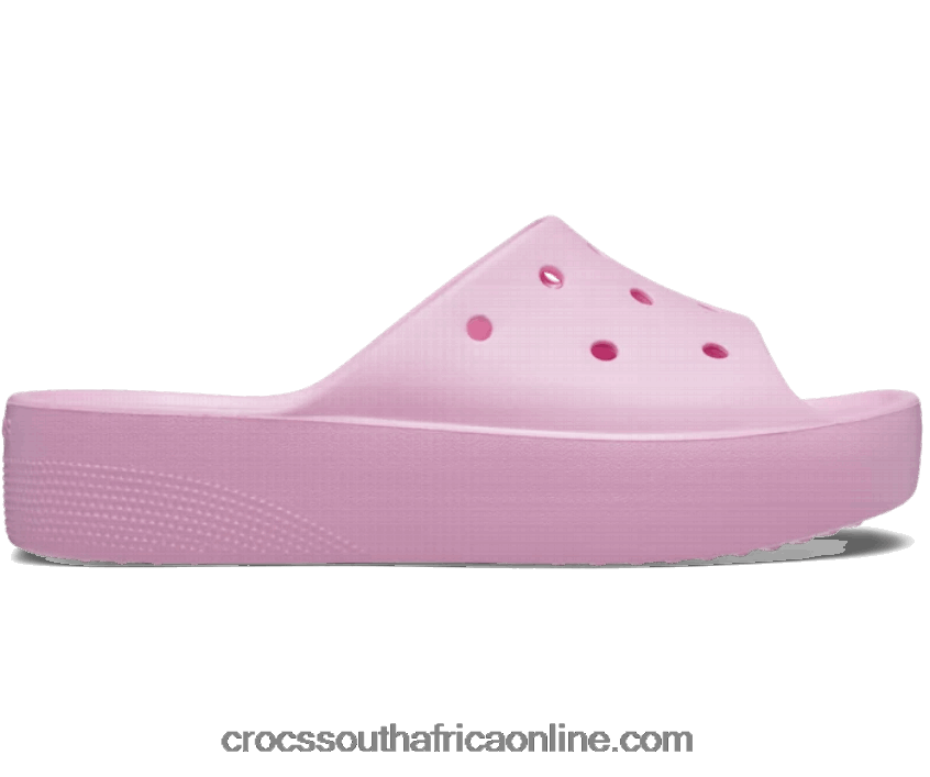 Women Classic Platform Slide Flamingo Crocs FBL6TX372