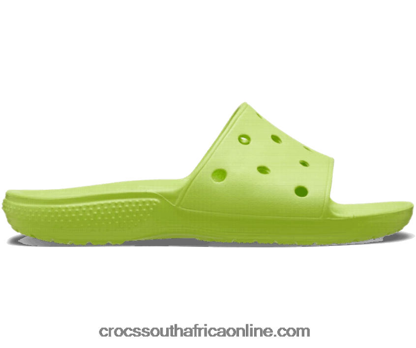 Women Classic Slide Limeade Crocs FBL6TX368