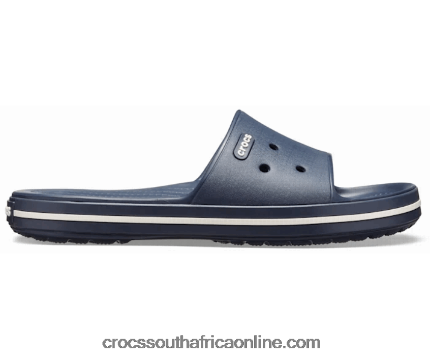 Women Crocband Iii Slide Navy/White Crocs FBL6TX590