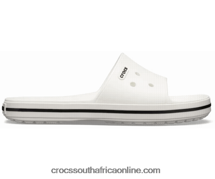 Women Crocband Iii Slide White/Black Crocs FBL6TX574