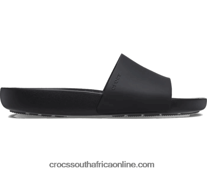 Women Splash Slide Black Crocs FBL6TX351