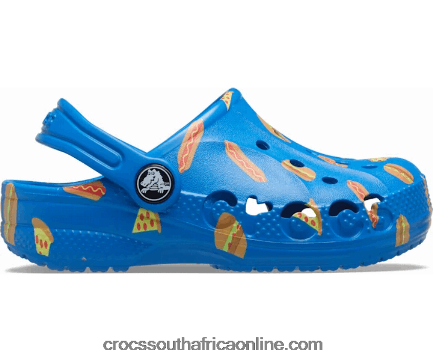 Kids Baya Graphic Clog Bright Cobalt Crocs FBL6TX1618