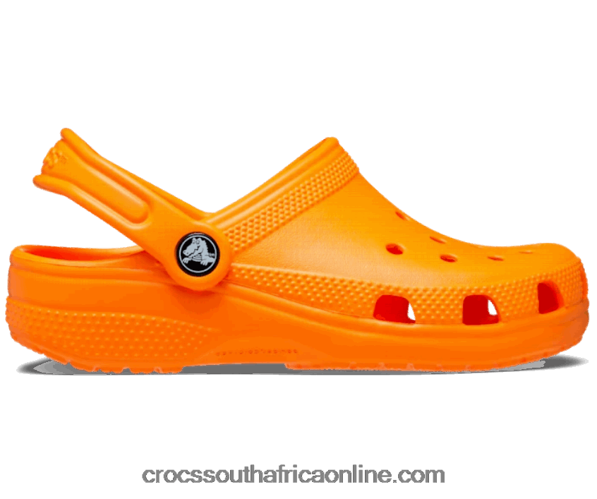 Kids Classic Clog Orange Zing Crocs FBL6TX1482