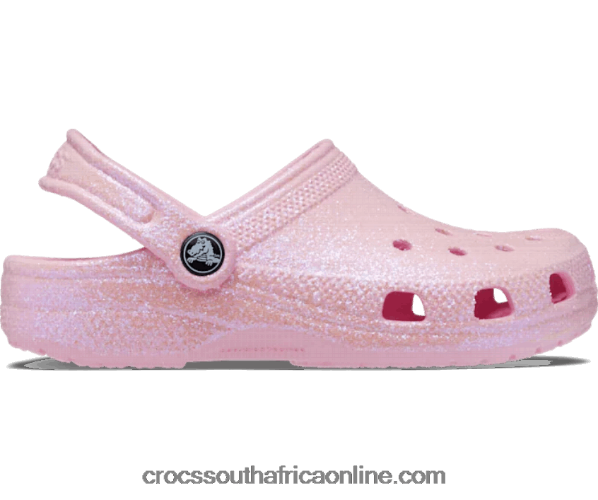 Kids Classic Glitter Clog Flamingo Crocs FBL6TX1593
