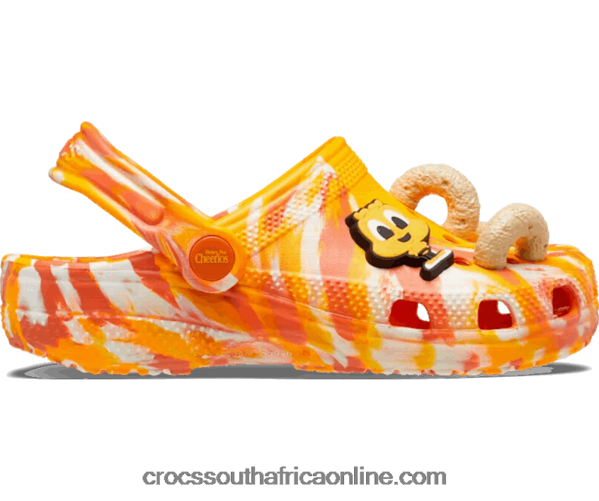 Kids Classic Honey Nut Cheerios Clog Orange/White Crocs FBL6TX1538