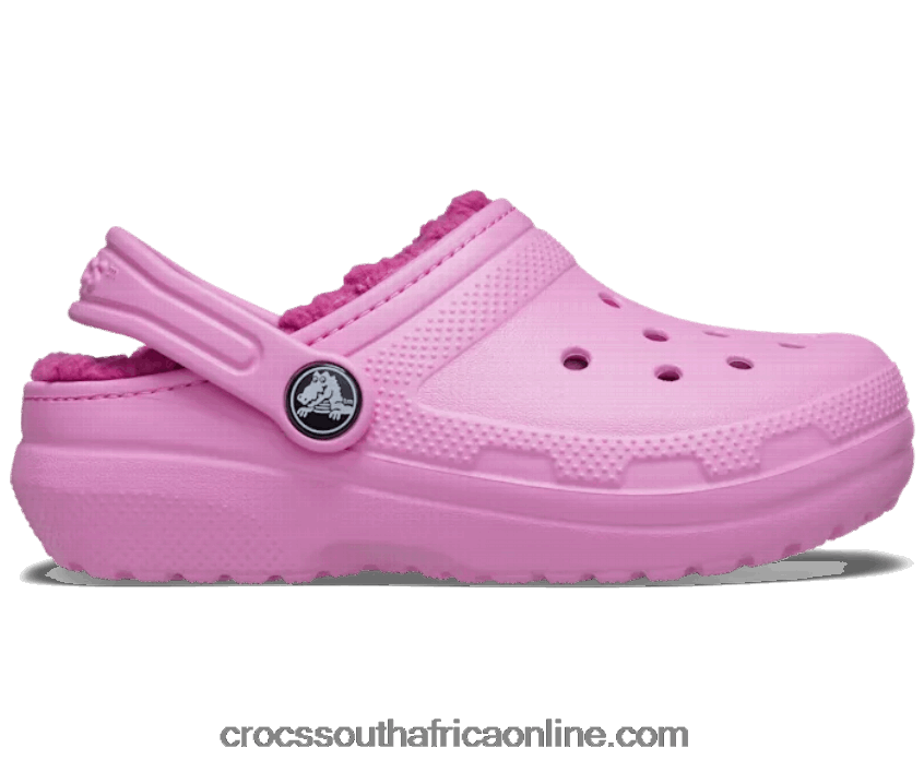Kids Classic Lined Clog Taffy Pink Crocs FBL6TX1606