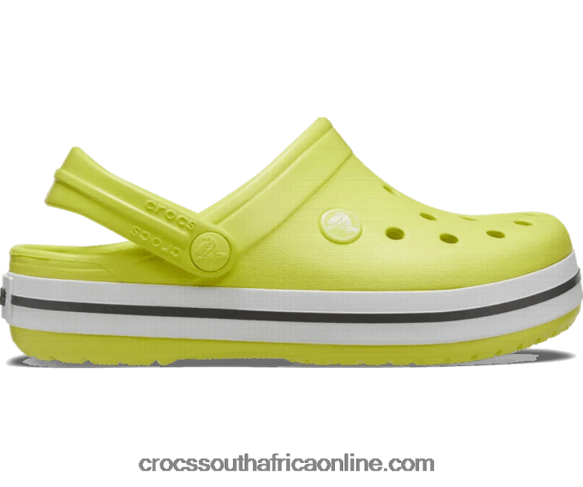 Kids Crocband Clog Citrus/Grey Crocs FBL6TX1548