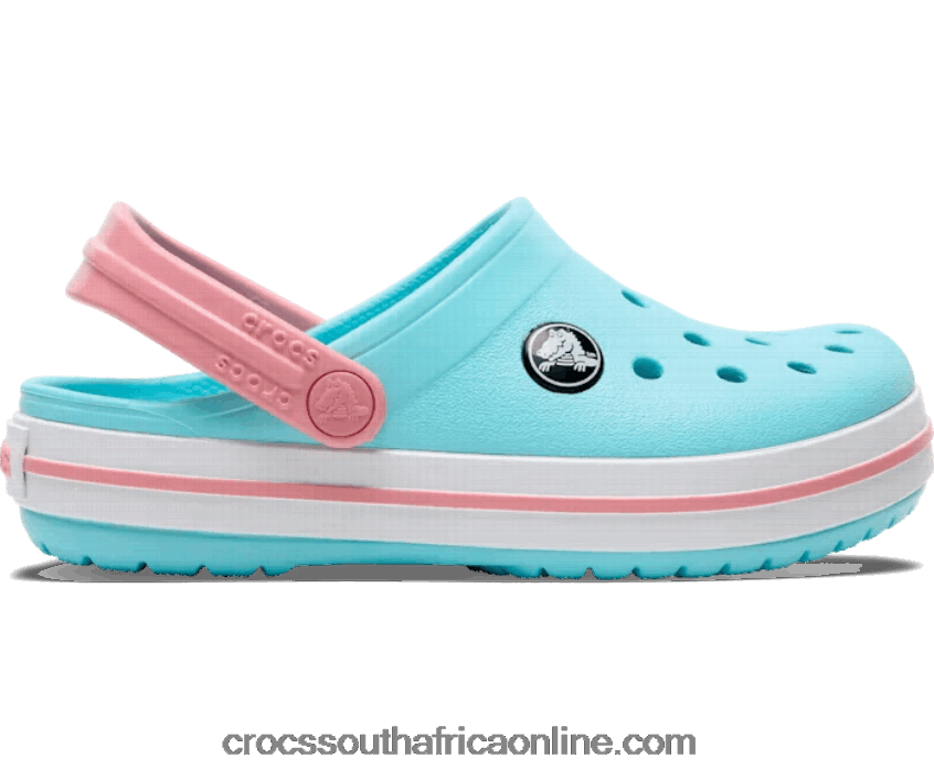 Kids Crocband Clog Ice Blue/White Crocs FBL6TX1545