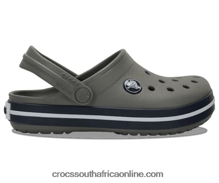Kids Crocband Clog Smoke/Navy Crocs FBL6TX1540