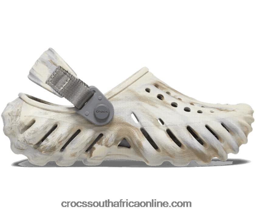 Kids Echo Marbled Clog Bone/Multi Crocs FBL6TX1556