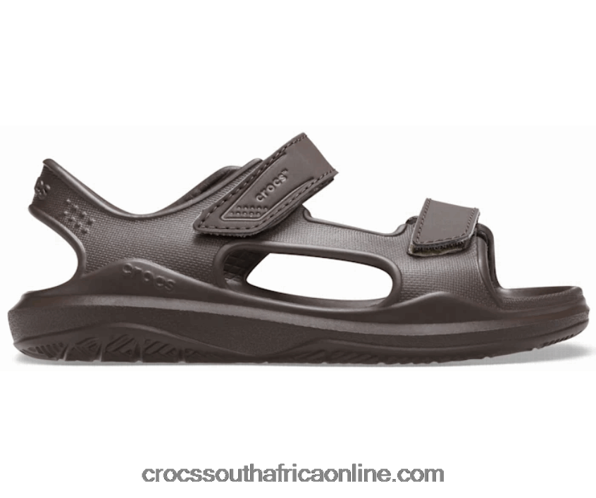 Kids Swiftwater Expedition Sandal Espresso/Khaki Crocs FBL6TX1642