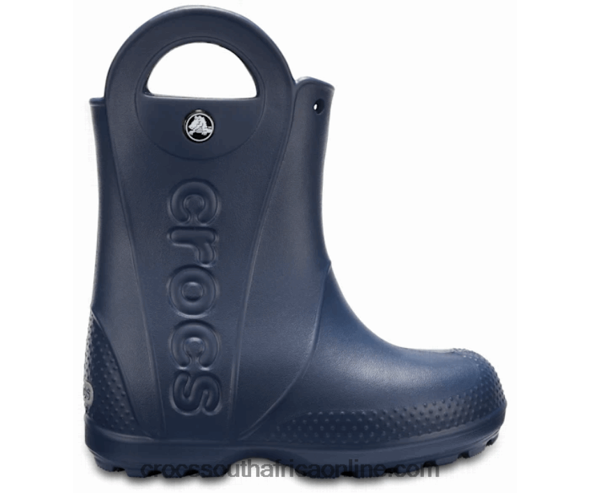 Kids Handle It Rain Boot Navy Crocs FBL6TX1438